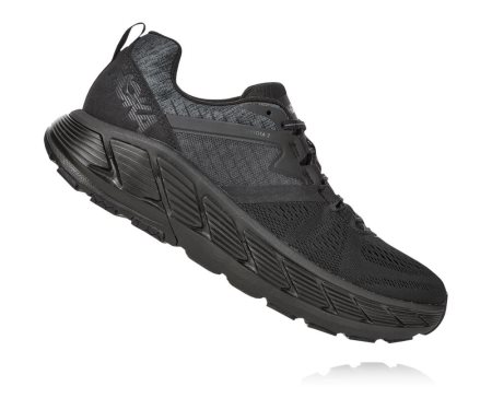 Hoka One One Gaviota 2 Moški Road Tekaški Čevlji Črna / Temno Siva SI-089523P